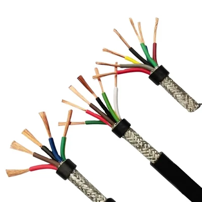 Bakreno jedro PVC izolirano PVC, opuščeni s pletenima zaščitenim krmilnim kablom .