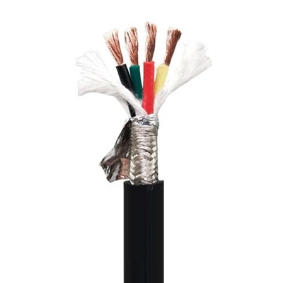 Zaščiten kabel z bakreno mrežo in aluminijasto folijo